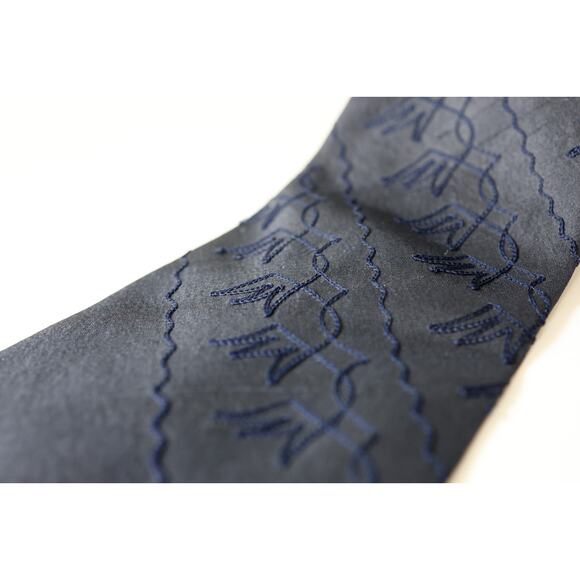 VTG Dunhill France Silk Embroidered Tie Business Casual Party Formalwear Retro - Picture 6 of 16